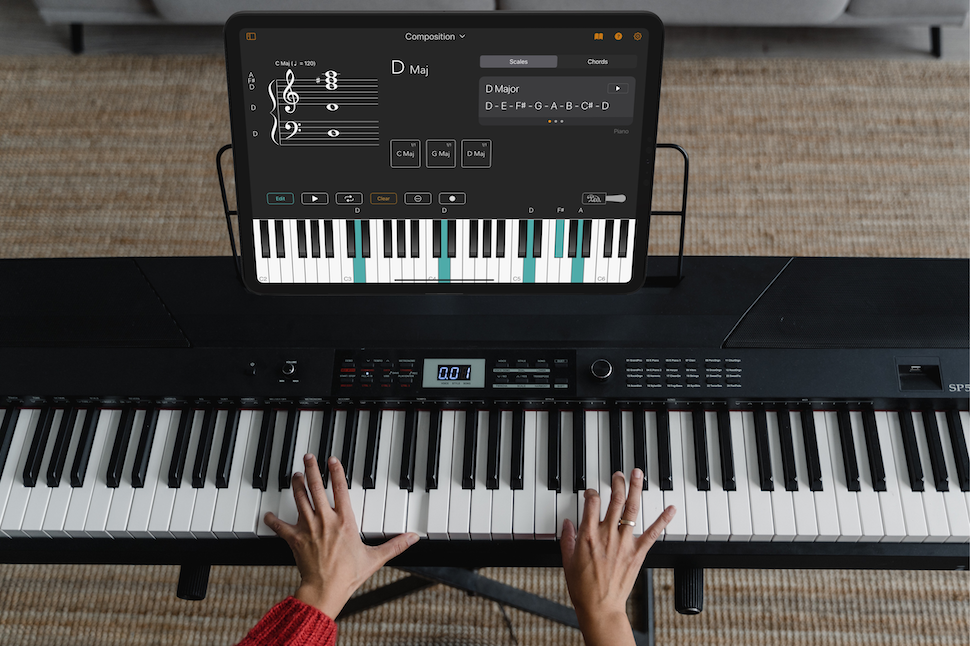 Practice Chords on a Piano with the Chordio App