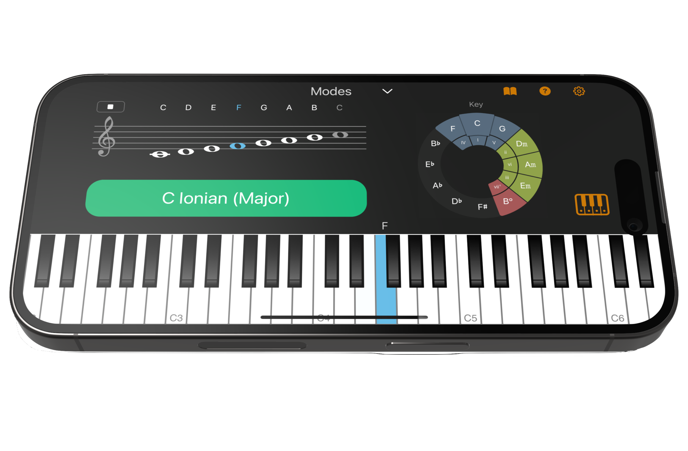 Chordio Learn Music Modes Workspace